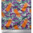 thumbnail image 1 of Soimoi Cotton Jersey Fabric Camouflage Texture & Pine Fruits Print Fabric by the Yard 58 Inch Wide, 1 of 1