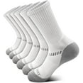thumbnail image 1 of Men Sport Socks 3/6Pairs,AmPm Compression Athletic Socks for Men Sport Running,Fully Cushioned &Arch Support, 1 of 7