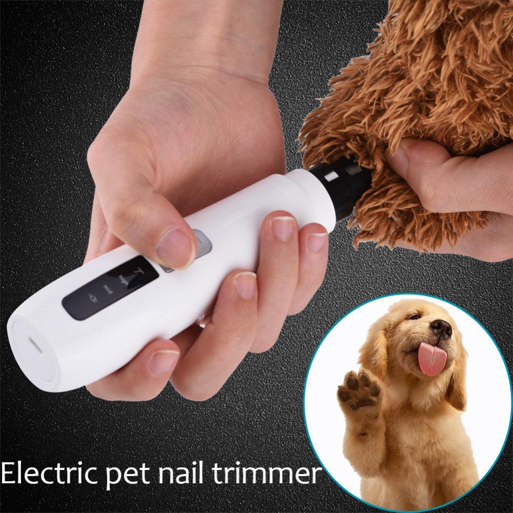 Tbest Pet Nail Trimmer, Pet Toe Clippers,Electric Pet Dog Cat Toe Claw
