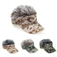 thumbnail image 2 of Camouflage Baseball Cap Show Wigs Caps Sunshade Hip Hop Hat, 2 of 7