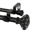 thumbnail image 2 of Window Decorative Flair Double Curtain Rod Black 28-48", 2 of 2
