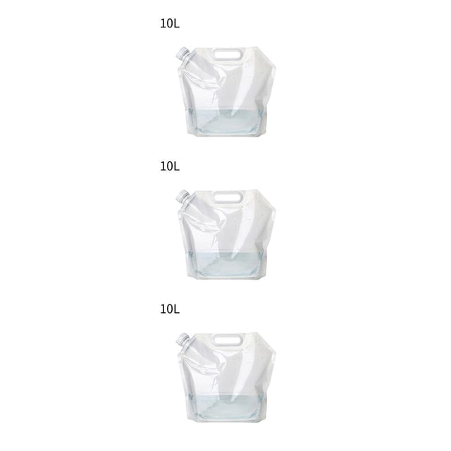 Soidarity Bolsa de agua de 5/10/15L, jarra de almacenamiento, botella de agua de buen sellado con asa incrustada, contenedor de agua plegable de gran Type1 NO1 Soidarity CBP076938