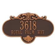Personalized Rochelle Grande 2-Line Wall Plaque in Bronze/Gold