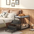 thumbnail image 2 of Dog Window Perch with Steps, Dog Bunk Bed Cat Windows Perch with Couch and 2 Fabric Drawer, Pet Bed and Pet Srairs Sets, Indoor Pet Furniture, Gray, 2 of 8