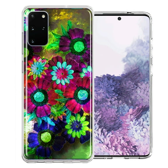 MUNDAZE For Samsung Galaxy S20 Colorful Daisies Design Double Layer Phone Case Cover