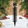 thumbnail image 2 of Medidor de nieve con forma de copo de nieve para exteriores, decoración de medidor de nieve, medidor de nieve para jardín y patio (1 pieza, 24 cm) oso de fresa Electrónica, 2 of 3