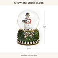 thumbnail image 4 of Bola de Nieve Musical MACKENZIE-CHILDS Muñeco de Nieve Decoración Navideña, 4 of 6