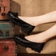 thumbnail image 5 of Primavera 2022 Zapatos planos con nudo de mariposa para mujer, de piel auténtica, hechos a mano, suaves y dulces para niña, 5 of 5