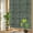 Green, variant on Taupe Grid Line Window Privacy Film, Stitching Line Brown Fabric Grain Farmhouse Static Cling Stained Glass Window Sticker Decorative Removable Rainbow Film for Glass 23.6”x59”
