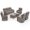 Gray/Gray, variant on Jentlehouse 8-Piece Outdoor Patio Furniture Set with 4 Swivel Rocking Chairs,Wicker Rattan Sofa Set Outdoor Sectional Conversation Set with ottomans for Garden Lawn Balcony