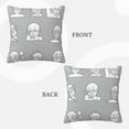 thumbnail image 3 of ZICANCN Facial Expression Decorative Throw Pillow Covers, Bed Couch Sofa Decorative Knit Pillow Covers for Living Room Farmhouse 24"x24", 3 of 8