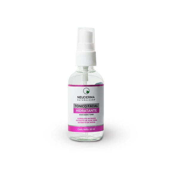 Tónico Facial Hidratante De Rosas Con Nopal + Aloe Vera 60ml Neuderma Naturalcare Tónico Facial