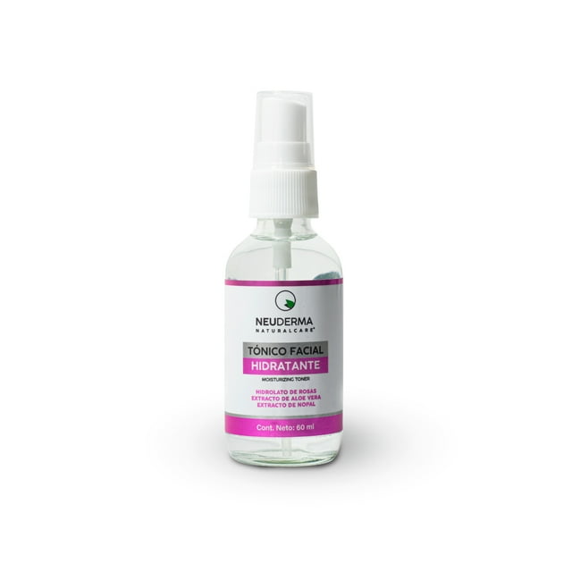 Tónico Facial Hidratante De Rosas Con Nopal + Aloe Vera 60ml Neuderma Naturalcare Tónico Facial