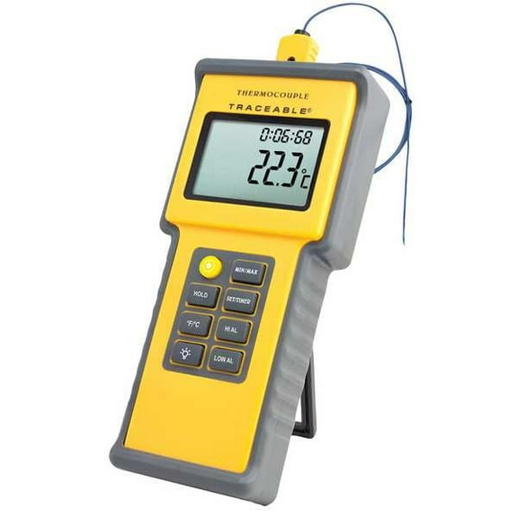 Traceable Thermocouple Thermometer,1 Input,Type K 4015