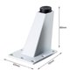 thumbnail image 2 of Juego de 4 patas triangulares blancas para sofá, mesa y cama, 8 cm de altura con tornillos, patas ajustables para muebles de aleación de aluminio, 2 of 5