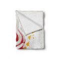 thumbnail image 2 of Ice Cream Soft Flannel Fleece Throw Blanket, Butterflies Cherries and Color Splashes Summer Spring Yummy Ice Cream Display, Cozy Plush for Indoor and Outdoor Use, 50" x 70", Multicolor, by Ambesonne, 2 of 6