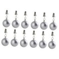 thumbnail image 4 of Luzkey Balles de Poids pour Rideaux, Poids pour Draperies, Cintres Robustes, Pendentifs pour Drapeau de Jardin, Rideaux de Douche, Patio, Intérieur Extérieur, Pergola, 12 Pcs, 4 of 8