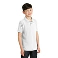 thumbnail image 4 of Port Authority Youth Silk Touch Polo-M (White), 4 of 6