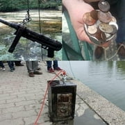 Gustave Double Sided Fishing Magnet 600LBs Pull Strong Magnets Heavy Duty Neodymium Rare Earth Magnet Thick Eyebolt with 10M Rope for Treasure Hunt River Lake Fishing