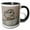 Black/White, variant on 3drose, the Torment of Prometheus Vector Art, 15oz Two-tone Green Mug