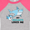 thumbnail image 4 of Inktastic My Gramps Loves Me with Cute Sharks Boys or Girls Baby Bodysuit, 4 of 5