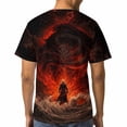 thumbnail image 5 of LAOLIUSN Men's Dragon Graphic T-Shirt, Fantasy Allover Print Tee, 88% Polyester 12% Spandex, Short Sleeve Casual Shirt, Sizes S-4XL, 5 of 7