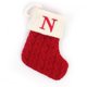 thumbnail image 1 of Calcetines navideños con colgante para árbol de Navidad, calcetín duradero de alta capacidad, color rojo y blanco, 2022, 1 of 4