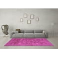 thumbnail image 3 of Ahgly Company Indoor Square Oriental Purple Modern Area Rugs, 4' Square, 3 of 4