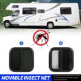 thumbnail image 3 of 600x600mm RV Rounded  Black Aluminium Alloy Rubber Tempered Glass Sliding Window   Removable For   Trailer RV, 3 of 8