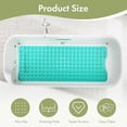 thumbnail image 3 of Bath Tub Shower Mat Machine Washable Bathtub Floor Liner Mats Suction Cups Drain Holes Keep Tubs Clean Soft on Feet Elderly children pets Bathroom Essentials,Opaque Black,40"×16", 3 of 7