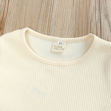 

Cathalem Girl Night Clothes Pants Knit Pajamas Toddler Tops Girls Outfits Boys Sleepwear Set Kids Baby Fall Outfits for Girls Pajamas Beige 3-4 Years