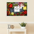 thumbnail image 3 of PinPix 36x24 Custom Cork Bulletin Board Dark Vegetables Poster Board Has a Fabric Style Canvas Finish, Framed in Dark Vegetables, by ArtToFrames (PinPix-1363), 3 of 5