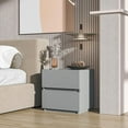 thumbnail image 3 of Stackable 2-Drawer Dresser, Multi-Purpose Storage Closet Cube for Bedroom, Storage Cabinet for Entryway, Nightstand Sofa Beside Table Drawer Chest, 15.8 in, Gray, 3 of 5