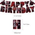 thumbnail image 3 of 1 juego de globos de látex de Los Vengadores de Deadpool, pancarta de feliz cumpleaños, suministros de decoración para fiestas de superhéroes, adorno para tarta para niños, 3 of 4