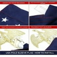 thumbnail image 3 of American USA US Flag 3x5 Ft Embroidered Stars Sewn Stripes Nylon Pole Sleeve, 3 of 4