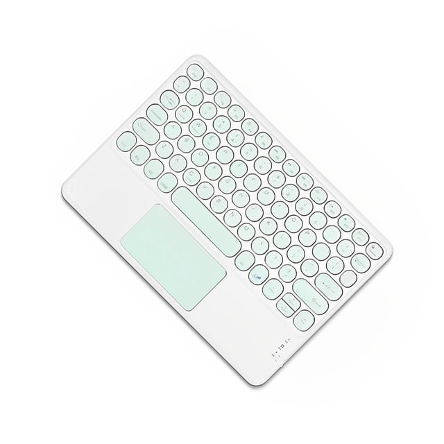 Matsuzay Teclado compatible con Bluetooth, tableta recargable, teléfono, portátil, teclado, trabajo portátil, reemplazo de panel táctil externo Juegos de teclado y mouse para computadora Verde