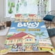 thumbnail image 2 of Bluey Conjunto de sábanas temático, trío de piezas, cómodo y amigable con la piel, diseño único, regalo de decoración para el hogar para familiares, amigos y fans, 90 cm * 190 cm, 2 of 6