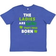 thumbnail image 3 of Inktastic The Ladies Are Lucky That I Was Born St Patricks Day Baby Boy Youth T-Shirt, 3 of 5