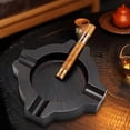 thumbnail image 5 of Ash Tray,Smoking Gifts for Men,Men Home Ashtrays,Walnut Wooden Outdoor Cigar Ash Tray for Husband Dad Grandpa Birthday Valentine's Day Christmas Gifts(B), 5 of 8