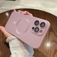 thumbnail image 3 of Luxury Matte Magsafe Antiskid Soft Case For iPhone 15 14 13 12 11 Pro Max Plus Magnetic Wireless Charge Full Lens Protect Cover Blue For iPhone 12, 3 of 6