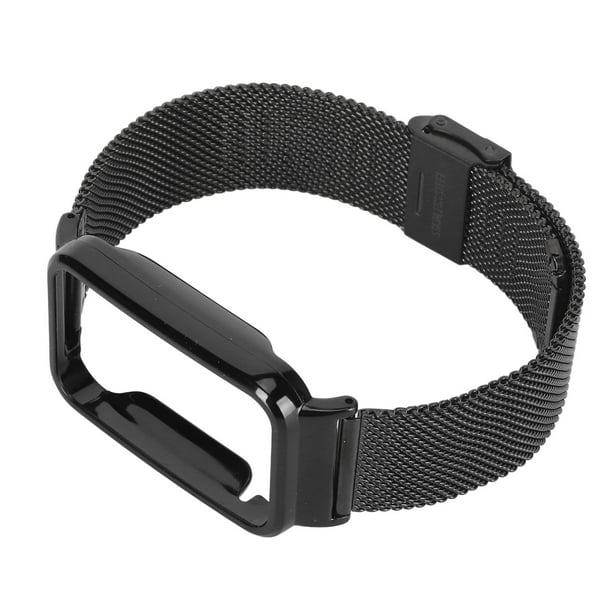 Replacement Smart Watch Strap Stainless Steel Mesh Strap With Black Bumper  Case Replacement Accessory Fit For 7 Pro
