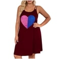 thumbnail image 1 of Camisa de Manga Corta Vestido para las Mujeres sin Mangas Estilo de Suspensión, Vestido de Noche Cómodo Suelto, 1 of 6