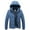 Blue, variant on XMMSWDLA Blousse for Men Hooded Collar Winter Casual Padded Cotton Jacket
