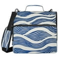 thumbnail image 2 of Iauyy Water-Repellent 3 Ring Binder Organizer with Zipper Binder Bag,Wave, 2 of 8