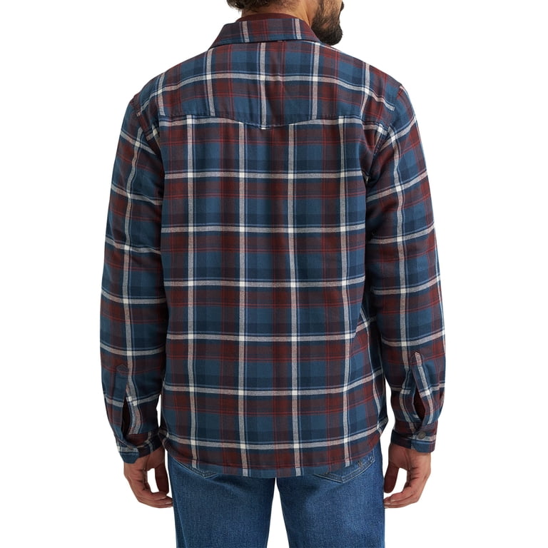 Wrangler Men's Sherpa Lined Relaxed Fit Heavyweight Shirt Jacket photo 3