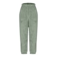 thumbnail image 5 of Sweatpants Women Winter Comfort Warm Pajama Pants Plush Casual Pants Soft Polyester Fabric Loose Fit For Lounging L High Pull Pants, 5 of 6
