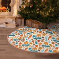 thumbnail image 5 of Xecao Falling Pumpkins On Car Pattern Christmas Tree Skirt Round Xmas Tree Mat Base Cover for Holiday Home Decorations-36", 5 of 6