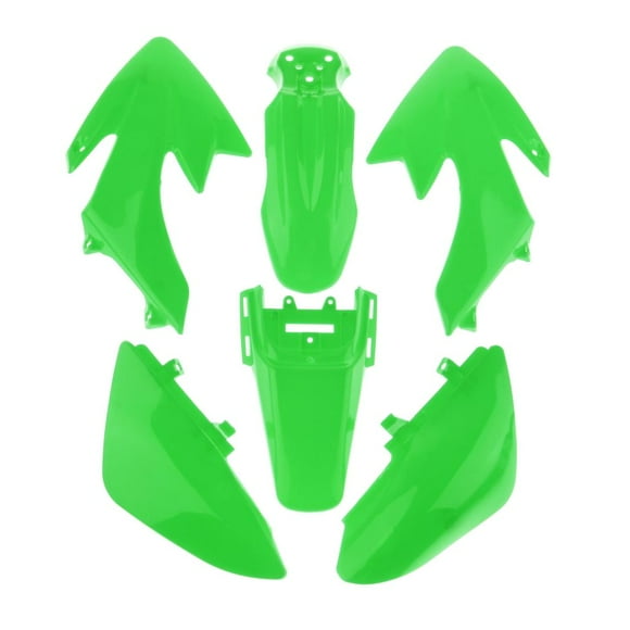 de trabajo de cuerpo de de guardabarros de plástico ABS para CRF50-125CC, equipos de de guardabarros de resistencia Verde Yotijar Kits de guardabarros de carenado de motocicleta