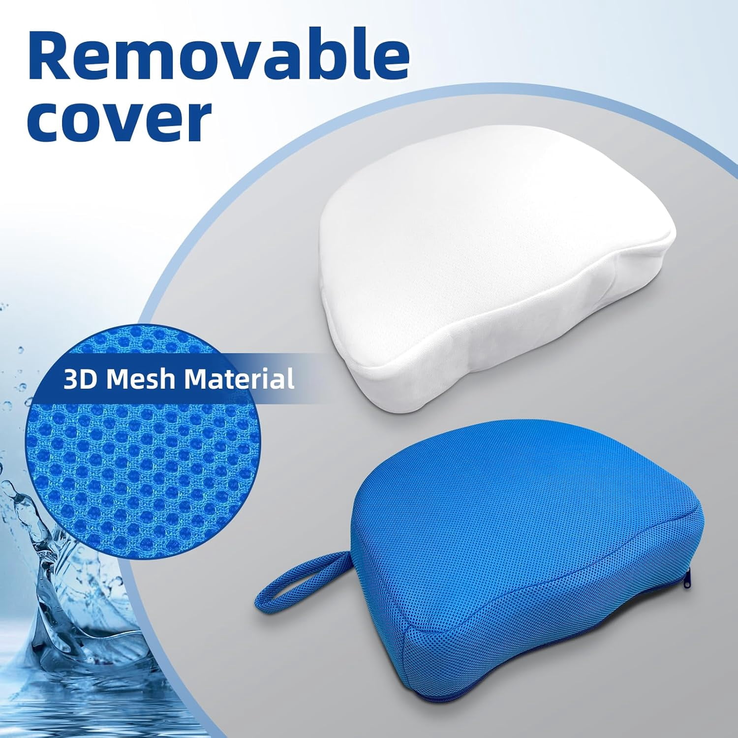 Hot Tub Booster Seat for Adults, Quick-Drying Portable Cushion with Weighted Module for Quick Sinking, Suitable for Hot Tub Booster Seat, Inflatable Hot Tub, Pool