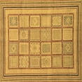 thumbnail image 1 of Ahgly Company Indoor Square Abstract Brown Modern Area Rugs, 3' Square, 1 of 4